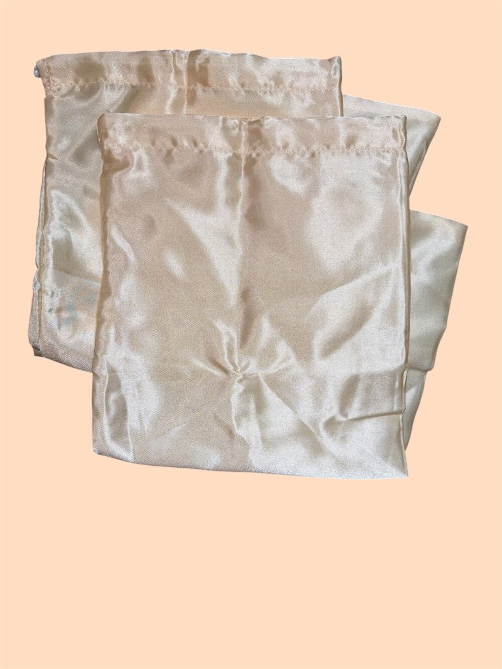 SATIN DUSTYS FOR WALLETS OR MINI BAGS - PEACHY COLOR